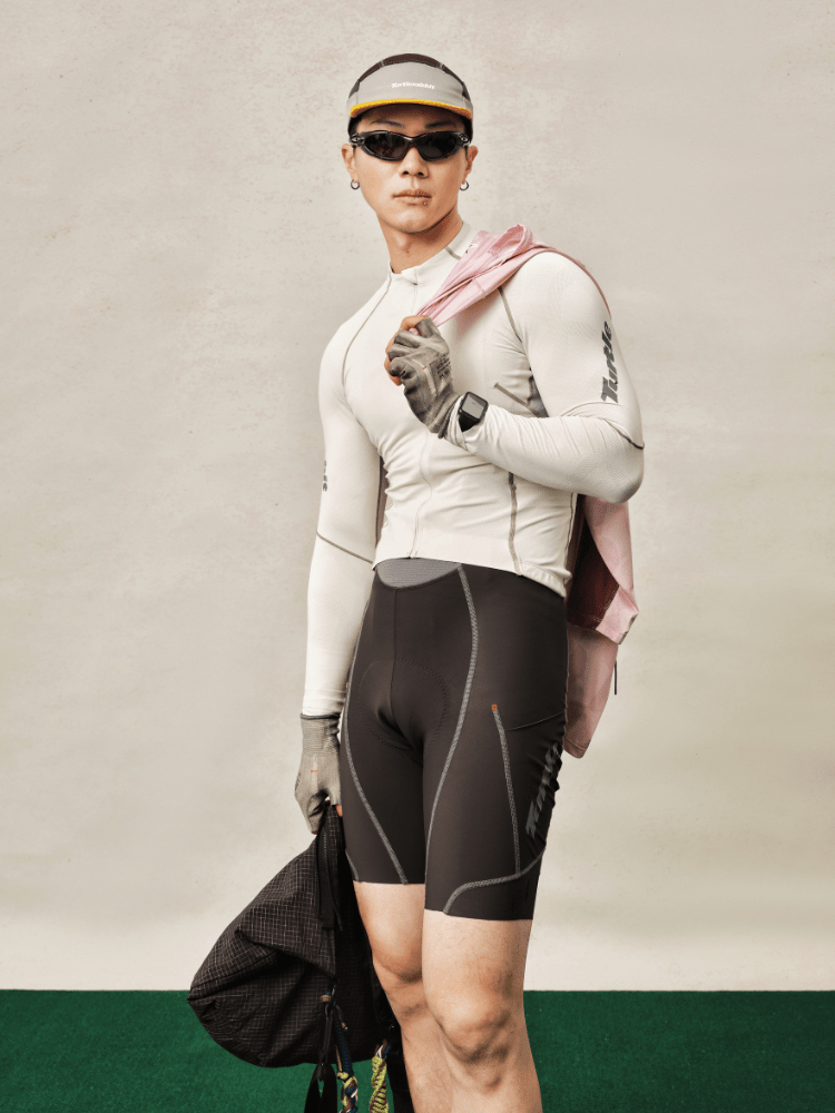 TurtleRabbit Dolomiti Padded Cycling Bib Pants - Men's Brown TurtleRabbit | Snowears.com