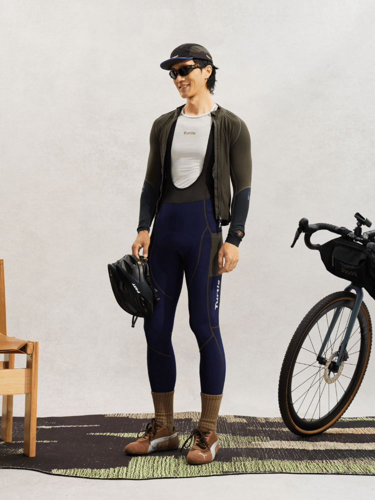 TurtleRabbit Flow UPF50+ Cargo Bibs - Men's Navy TurtleRabbit | Snowears.com