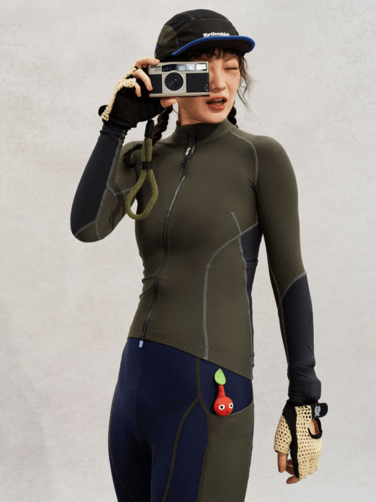 TurtleRabbit ProShield Cycling Jersey – Women’s Army Green TurtleRabbit | Snowears.com