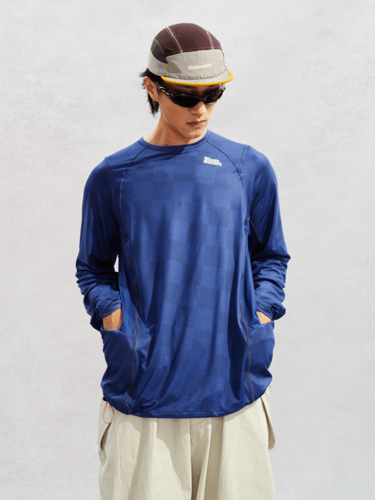 TurtleRabbit Pulse Long Sleeve Shirt – Men's Navy TurtleRabbit | Snowears.com
