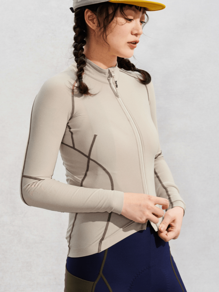 TurtleRabbit Velora Thermal Cycling Jersey – Women’s Creamy White TurtleRabbit | Snowears.com