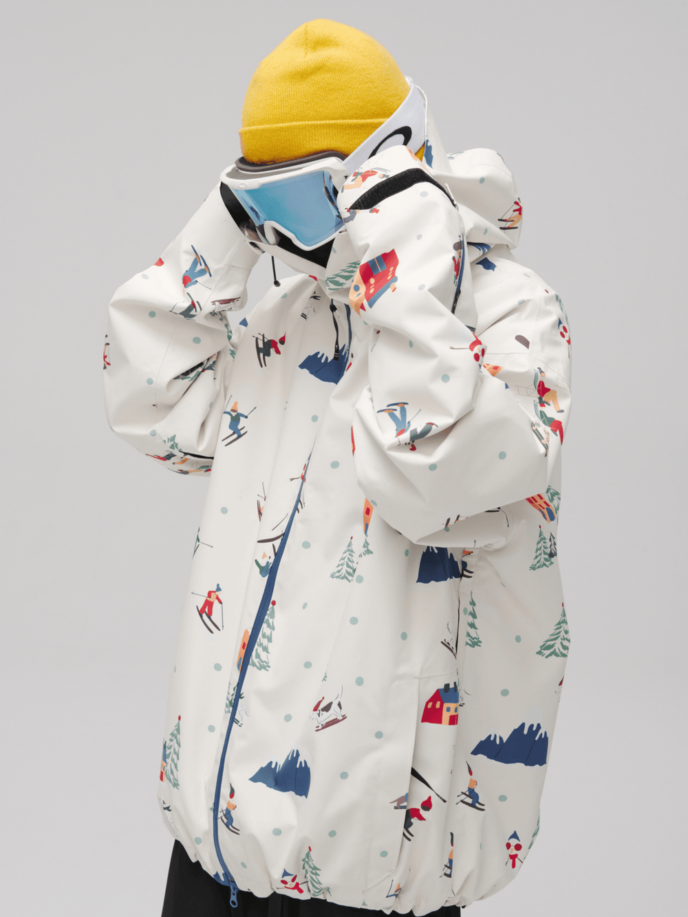 Winter Ticket 3L Canvas Peak Baggy Ski Jacket [Limited Region] Winter Ticket | Snowears.com
