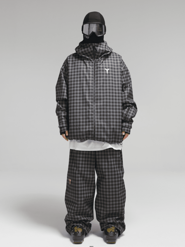 Winter Ticket 3L Plaidline Baggy Ski Pants - Unisex Winter Ticket | Snowears.com