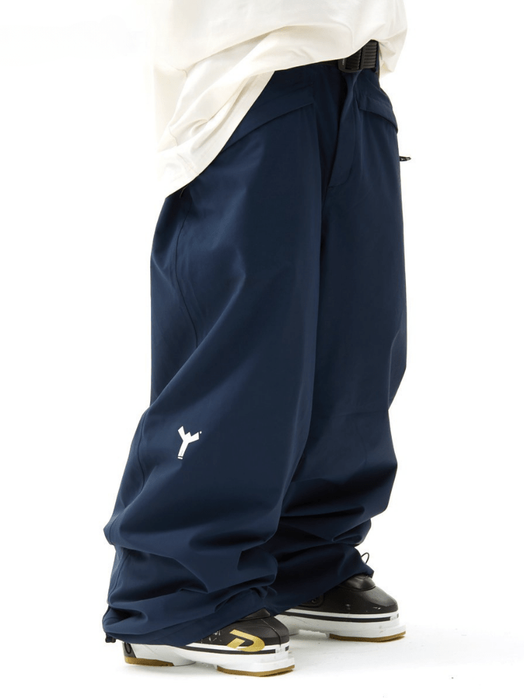 Winter Ticket 3L Terra Baggy Ski Pants - Unisex Night Navy Winter Ticket | Snowears.com