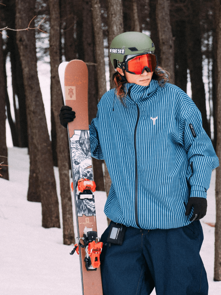 Winter Ticket Blue Motion 3L Baggy Freestyle Ski Jacket - Unisex Winter Ticket | Snowears.com