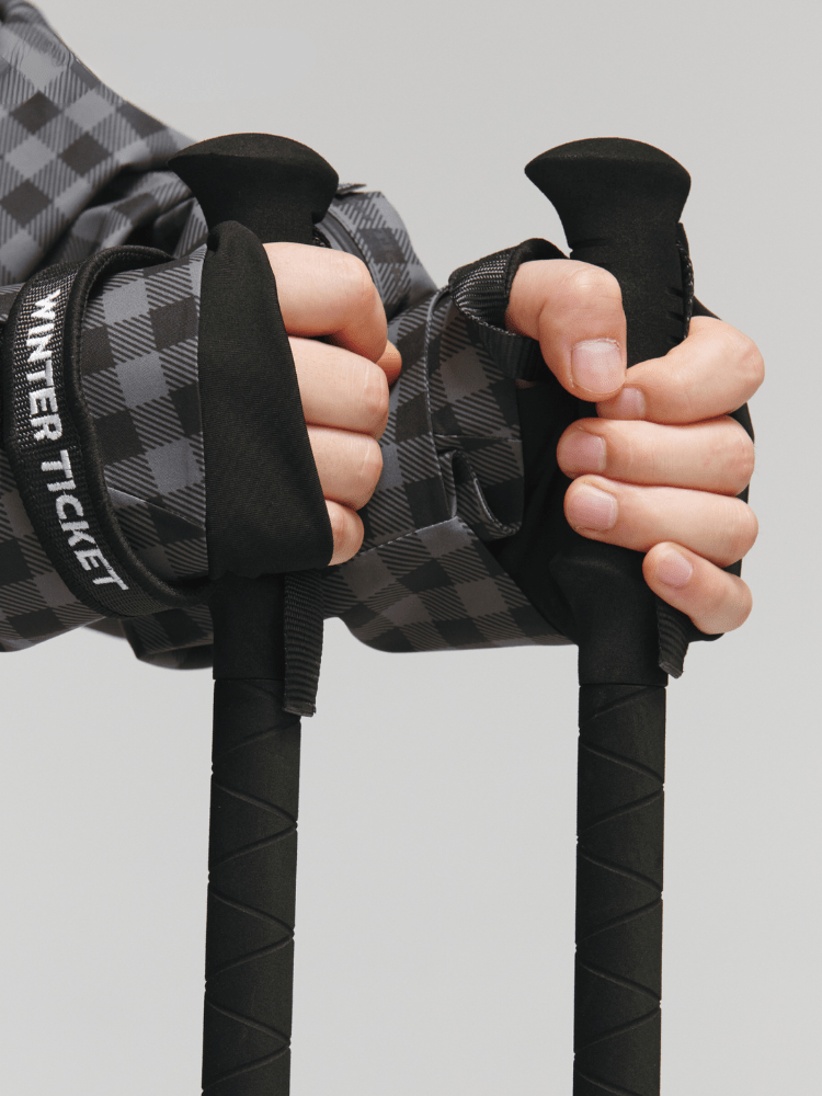 Winter Ticket Carbon Fiber Adjustable Ski Poles Winter Ticket | Snowears.com