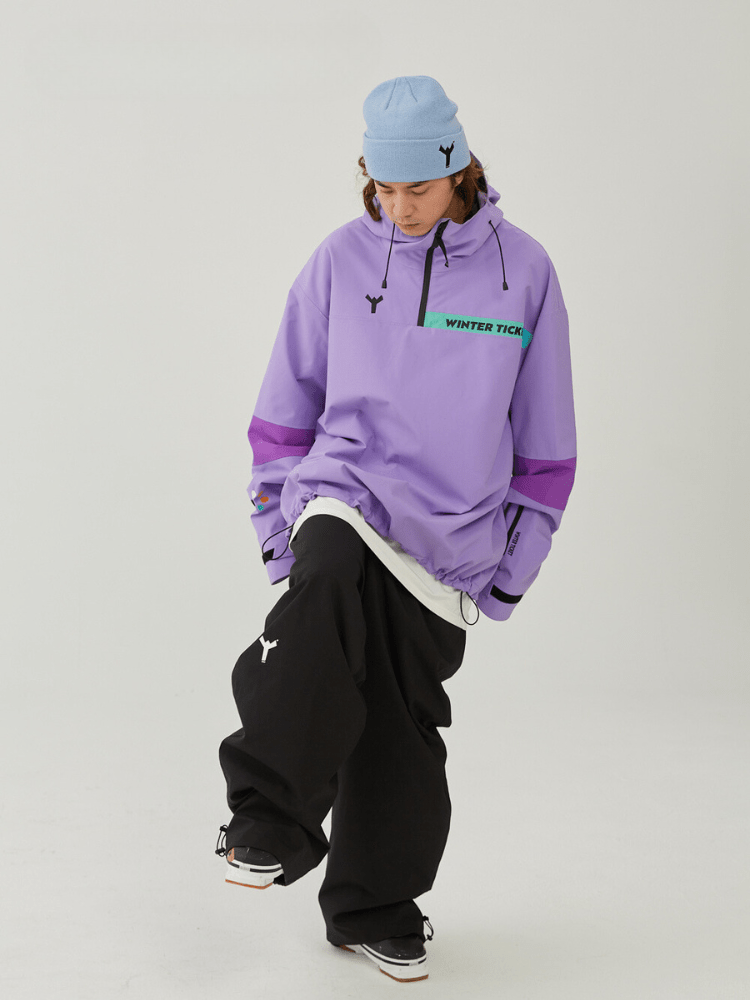 WINTER TICKET ウィンターチケット　ジャケット Winter Ticket Violet Oversized Snow Jacket - Unisex | Snowears