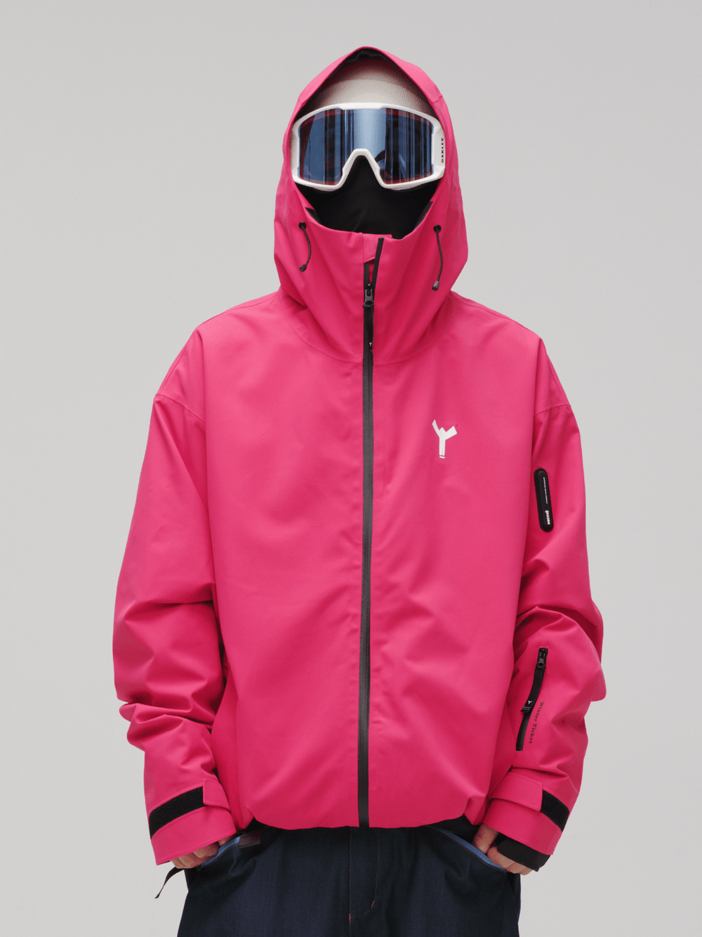 Winter Ticket Voltage 3L Baggy Ski Jacket -Unisex Pink Winter Ticket | Snowears.com