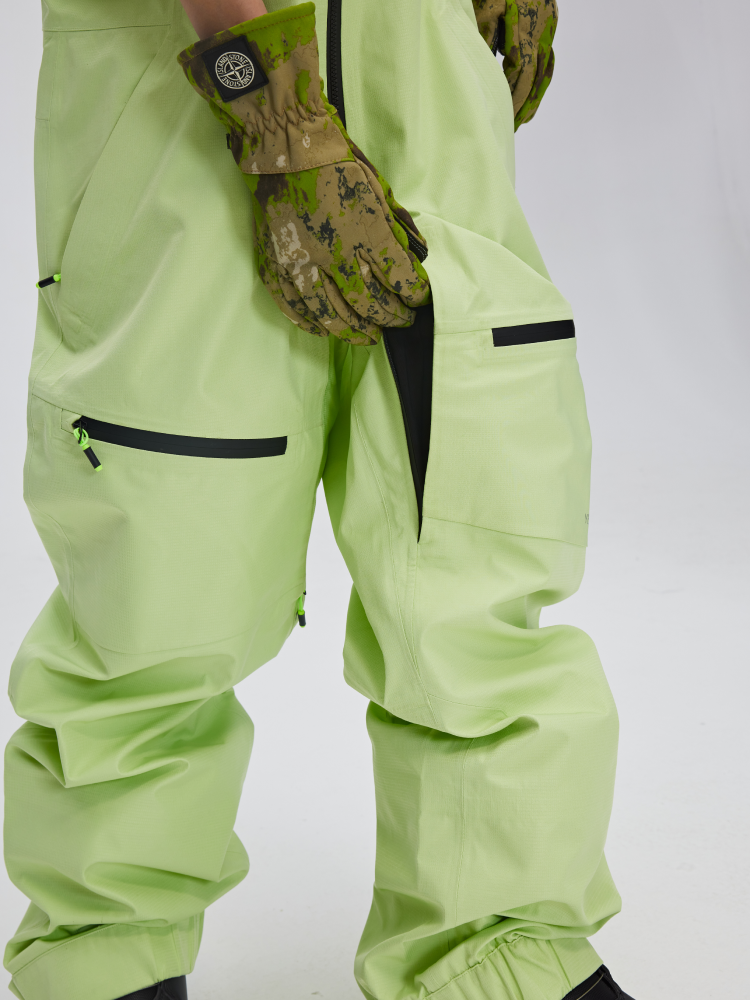 Yetisnow Apple Green Bib Pants - Men's - Snowears- bib pants