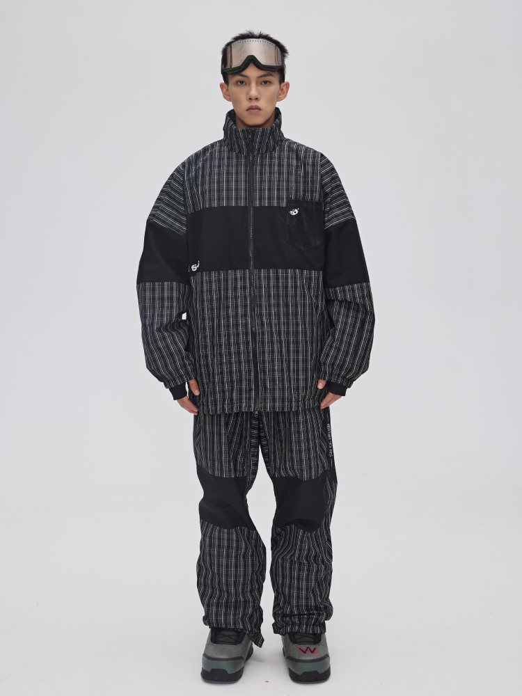 Yetisnow Chequered Black Jacket - Men's Yetisnow | Snowears.com