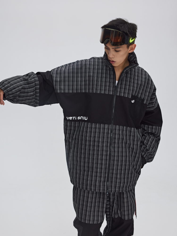Yetisnow Chequered Black Jacket - Men's Yetisnow | Snowears.com
