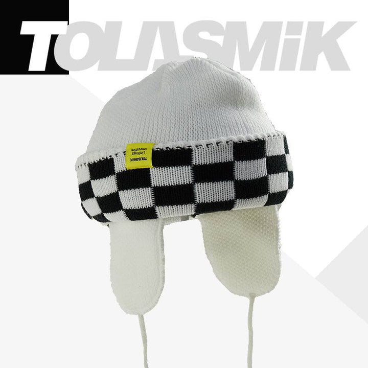 Tolasmik Beanie Helmet Hat - Chess Style - Snowears-snowboarding skiing jacket pants accessories