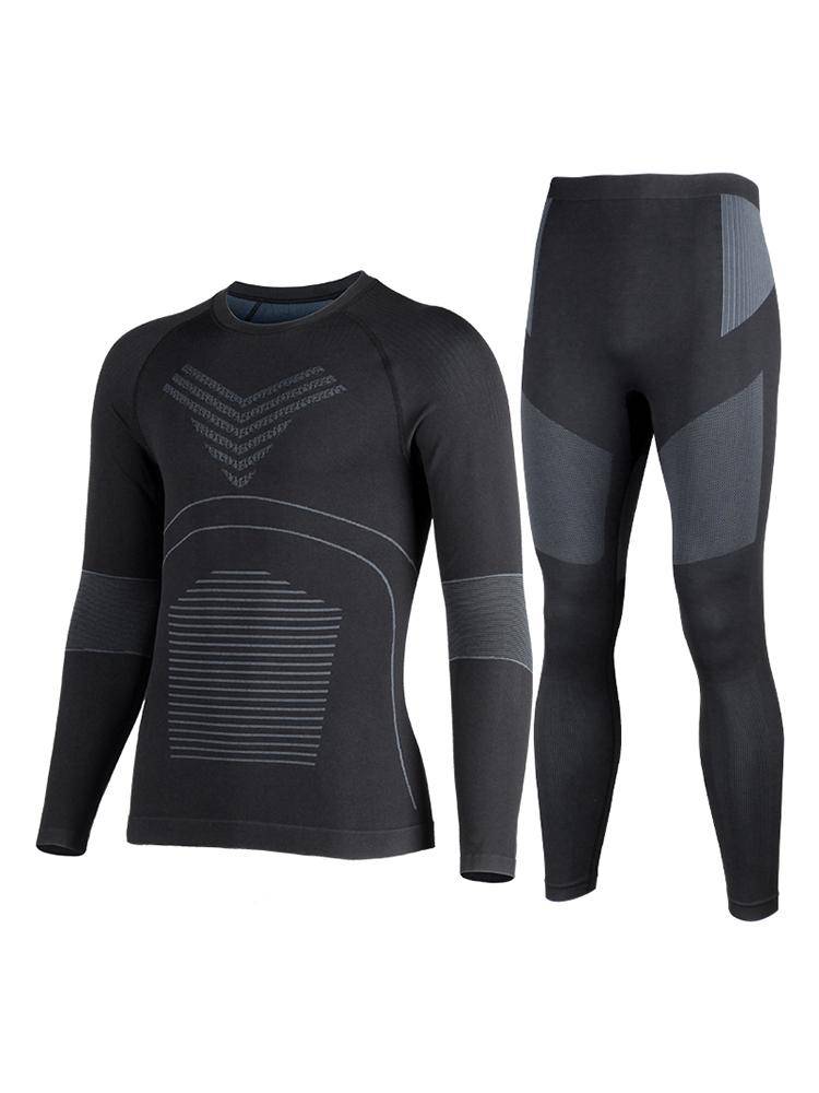 GSOU SNOW Men's Grey Base Layer Gray Gsou Snow | Snowears.com