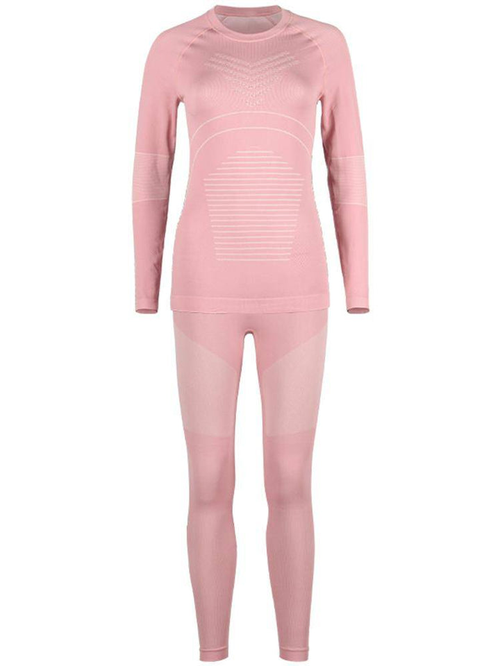 GSOU SNOW Women's Pink Thermal Underwear - Snowears-snowboarding skiing jacket pants accessories
