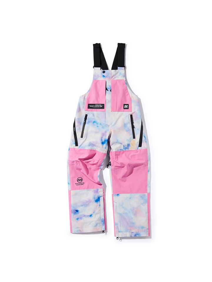 NANDN Powder Colorblock Youth Bibs - Snowears-snowboarding skiing jacket pants accessories
