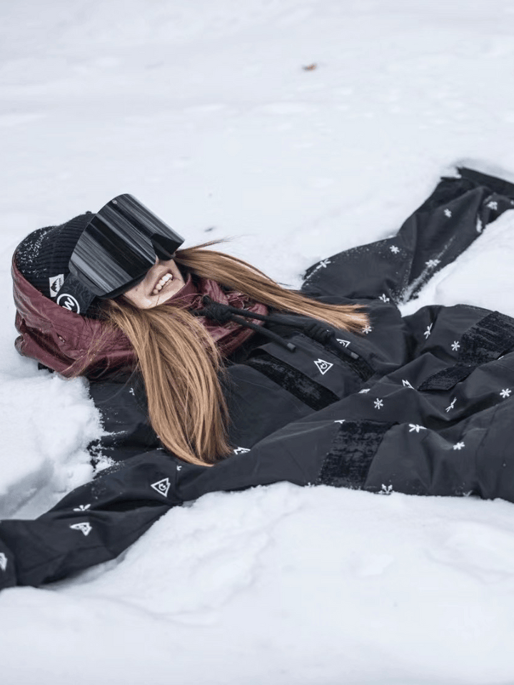 Ellyhan Black Snow Fleece Jacket - Snowears-snowboarding skiing jacket pants accessories