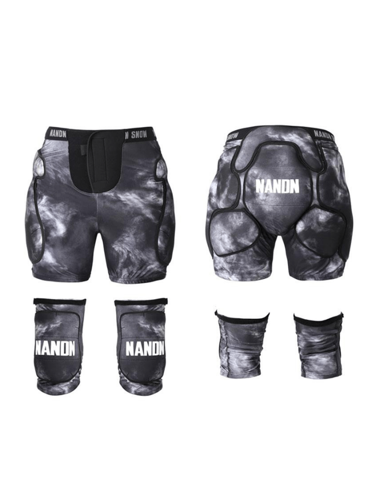 Nandn Unisex Tri-Flex Shorts & Knee Pads Set Camo NANDN | Snowears.com