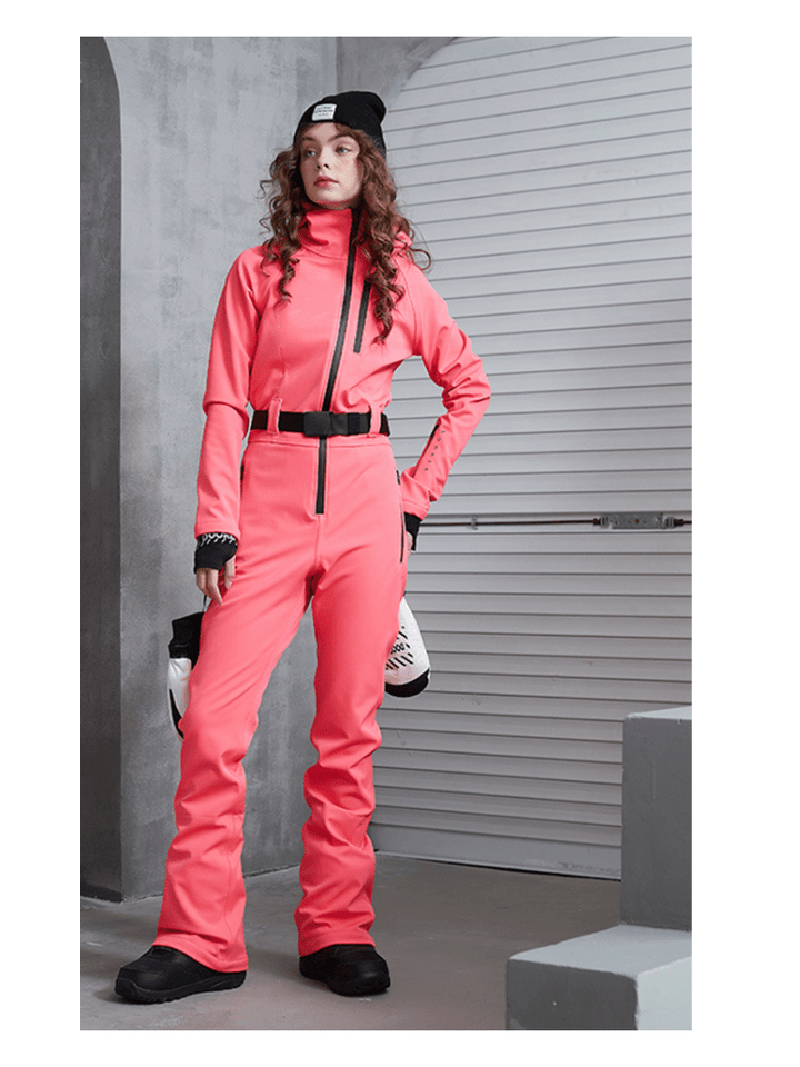 Doorek Women's Slim Ski Jumpsuit - Snowears-snowboarding skiing jacket pants accessories