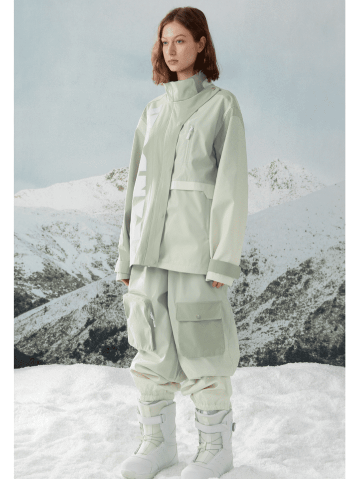 RandomPow Gradient Green Jacket - Snowears-snowboarding skiing jacket pants accessories