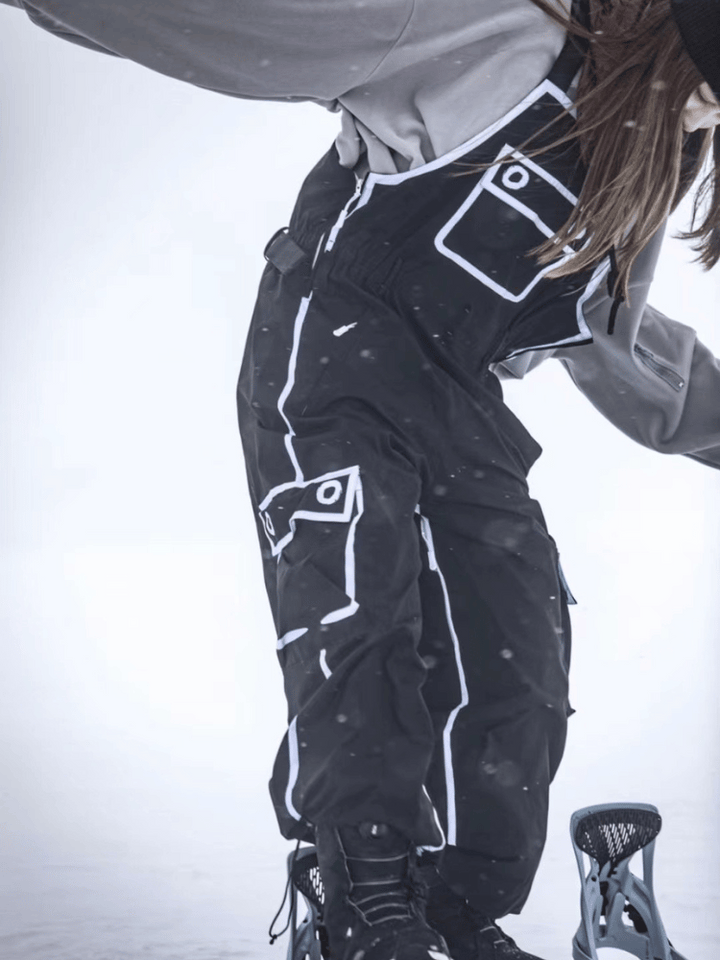 Ellyhan New Style Fleece Bib Pants - Snowears-snowboarding skiing jacket pants accessories