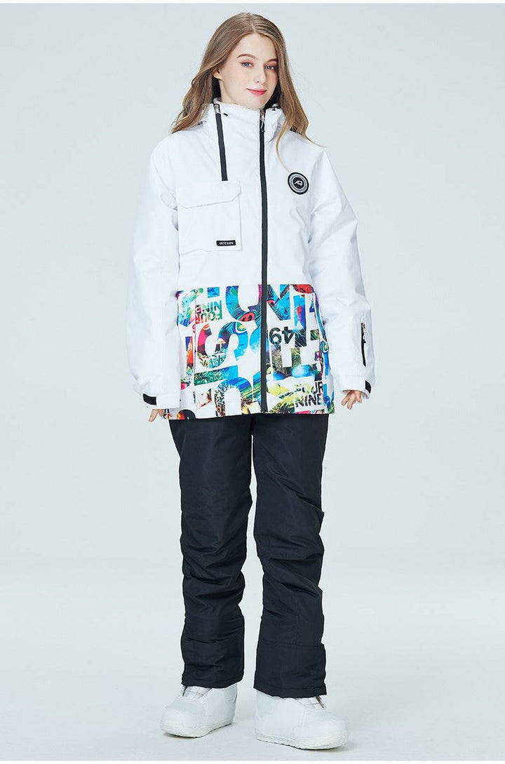 ARCTIC QUEEN Unisex Hiker Snow Suit - Letters Series - Snowears-snowboarding skiing jacket pants accessories