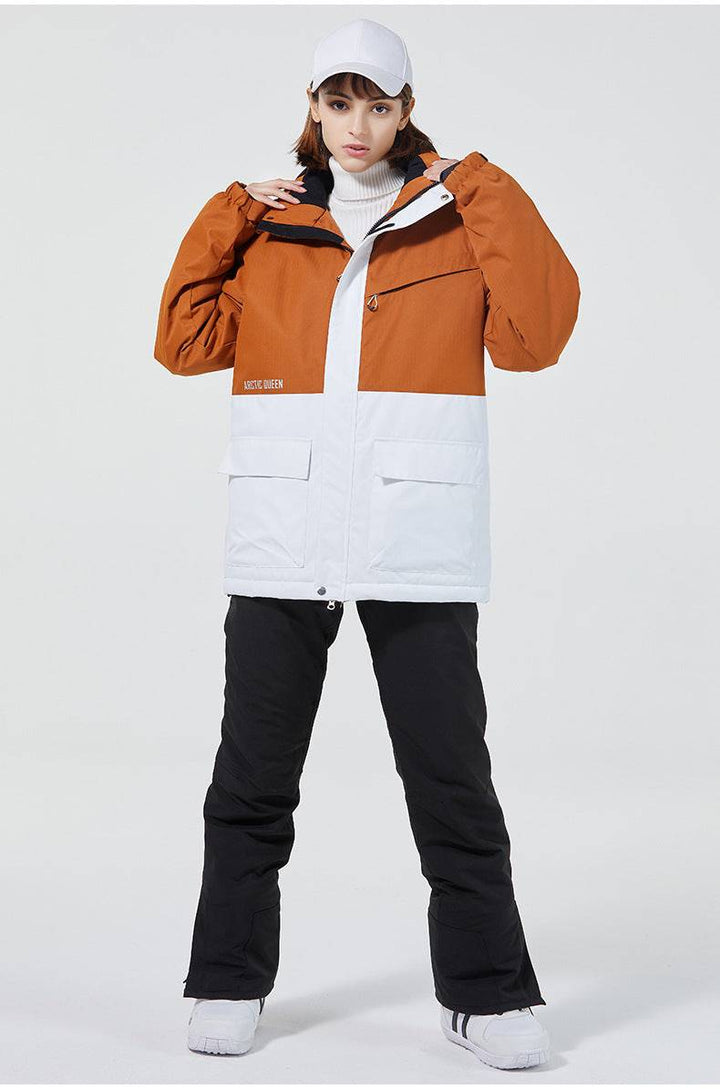 ARCTIC QUEEN Unisex Blizzard Snow Suit - Brown Series - Snowears-snowboarding skiing jacket pants accessories