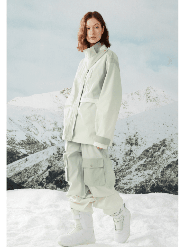 RandomPow Gradient Green Jacket - Snowears-snowboarding skiing jacket pants accessories