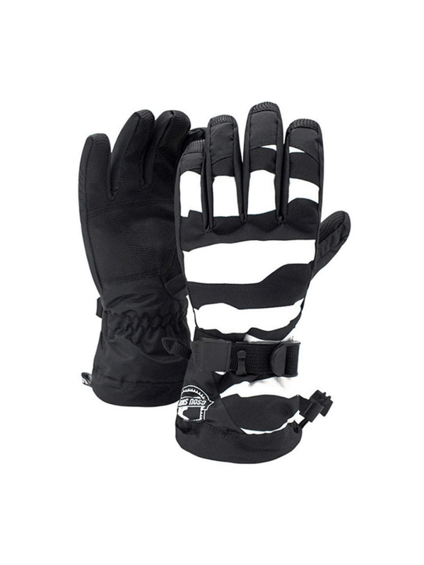 Gsou Snow Black Lines Gloves - Snowears-snowboarding skiing jacket pants accessories