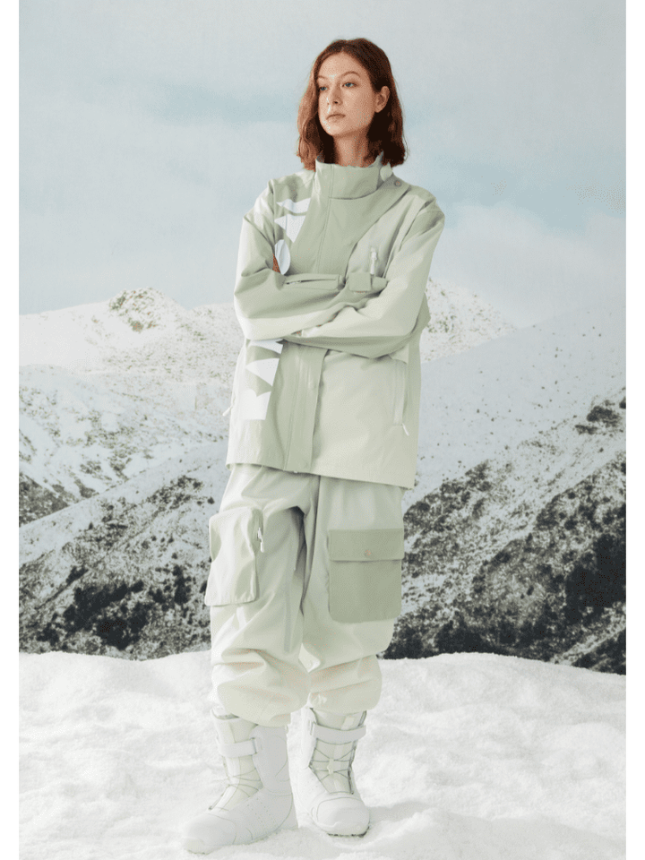 RandomPow Gradient Green Suit - Snowears-snowboarding skiing jacket pants accessories