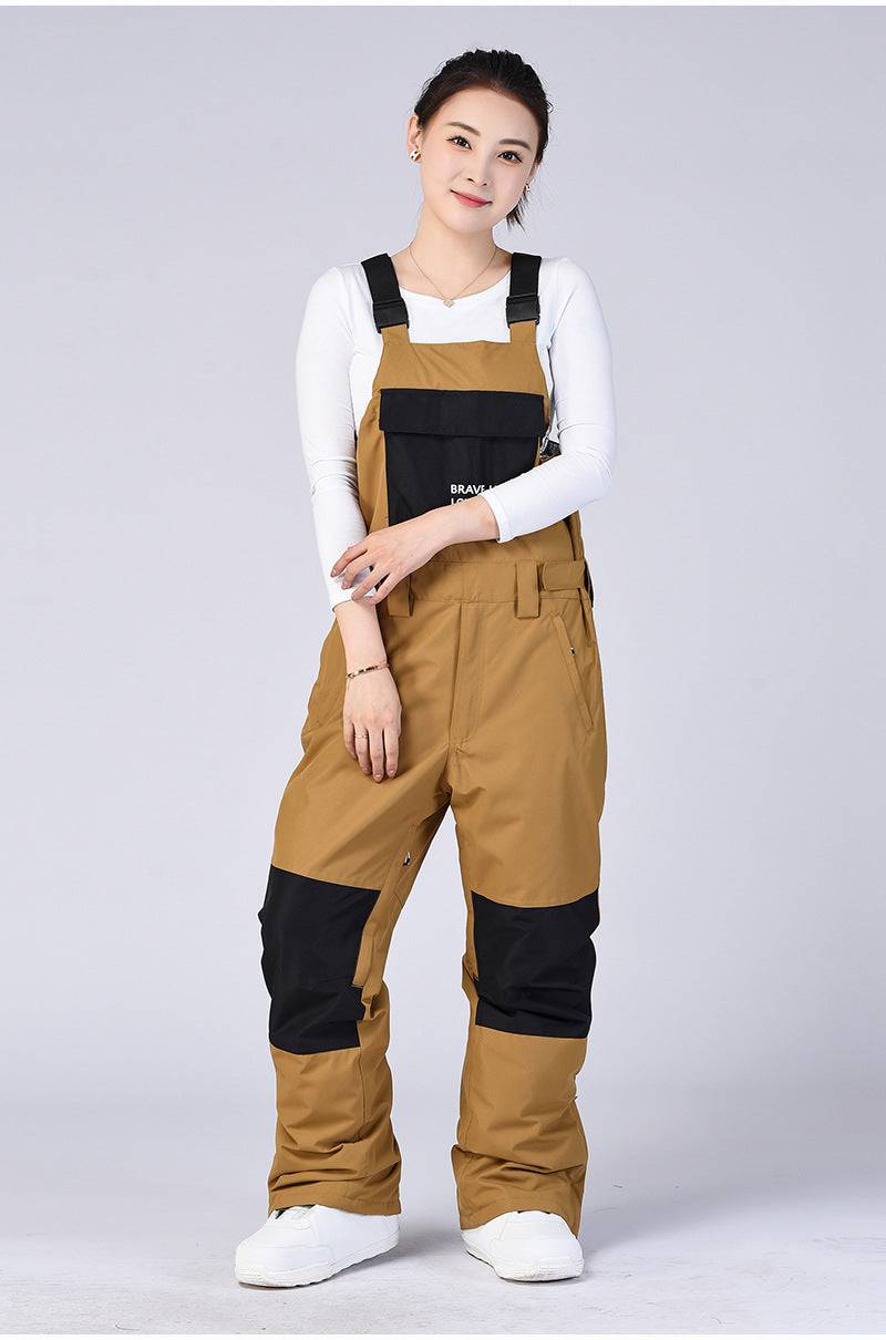 ARCTIC QUEEN Rover Outdoor Bibs [Limited Region] Brown XS ARCTIC QUEEN | Snowears.com