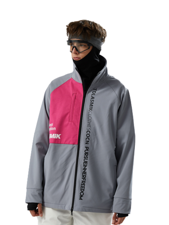 Tolasmik X Banana Hook Colorblock Collar Jacket - Snowears-snowboarding skiing jacket pants accessories - men ski jackets - women ski jackets