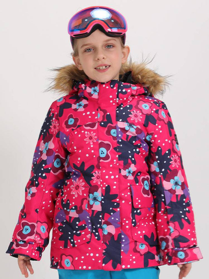 Gsou Snow Kids Camouflage Flower Jacket - Snowears-snowboarding skiing jacket pants accessories