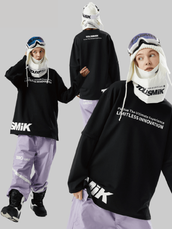 Tolasmik QUICK-DRY Sweatshirt - Black Seris - Snowears-snowboarding skiing jacket pants accessories