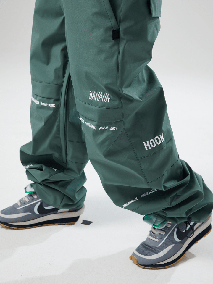 Tolasmik X Banana Hook 23 Premium Green Bib Pants - Snowears-snowboarding skiing jacket pants accessories