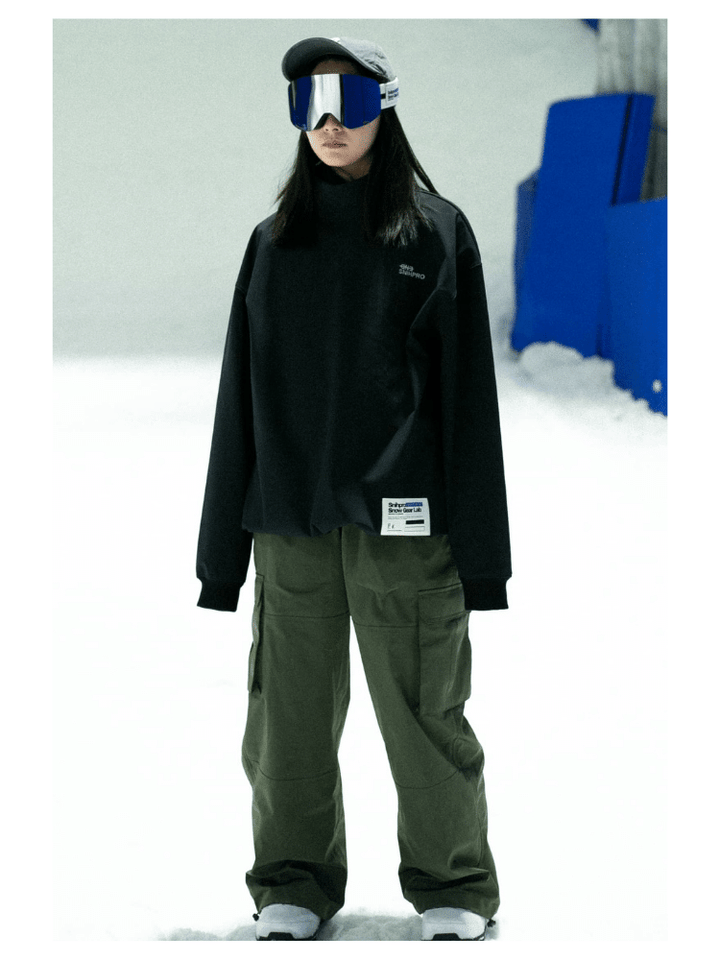 SNIHPRO High Neck Fleece Pullover Hoodie - Snowears-snowboarding skiing jacket pants accessories