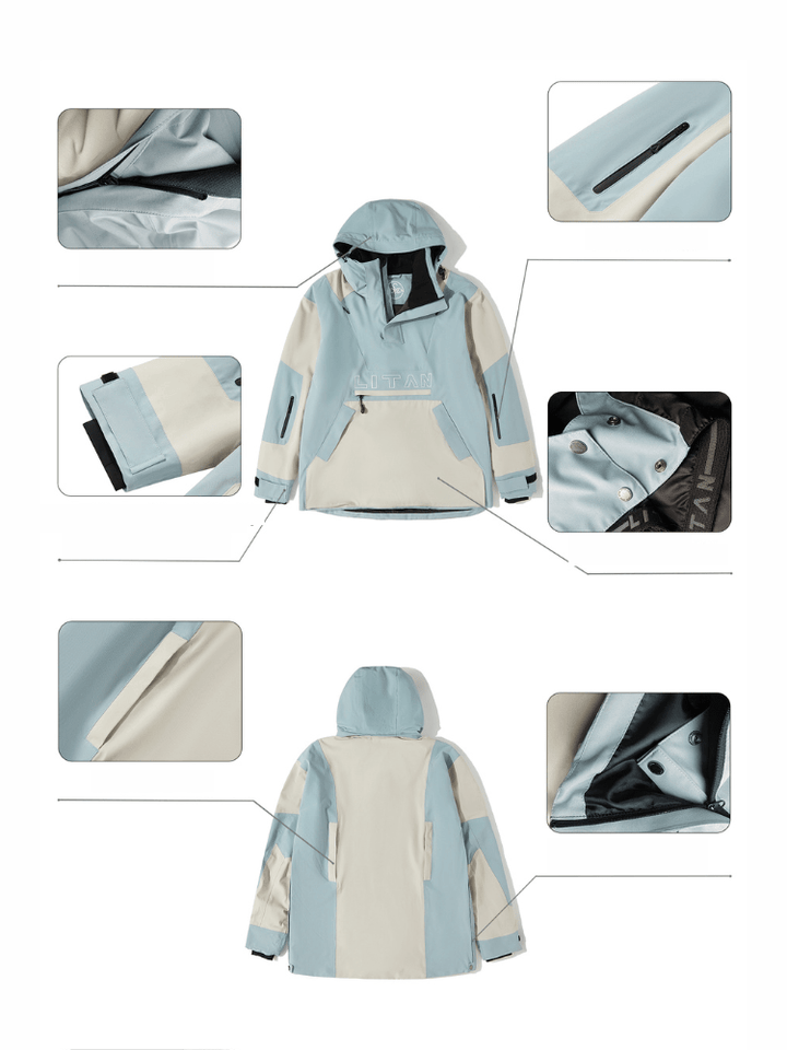 LITAN 2.0 Insulated Pullover Jacket - Snowears-snowboarding skiing jacket pants accessories