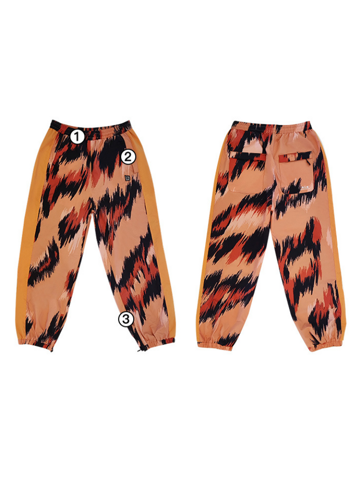 NIS Leopard Print Shell Snow Pants - Snowears-snowboarding skiing jacket pants accessories