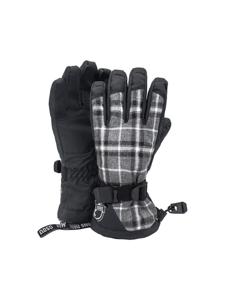 Gsou Snow Plaid Snow Gloves - Snowears-snowboarding skiing jacket pants accessories