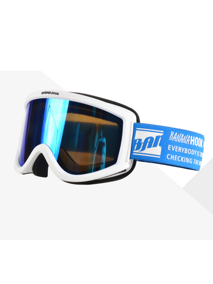 Tolasmik Double Layer Anti-fog Ski Goggles - Snowears- Ski Accessories - Snowboard Googles - Stylish Ski Goggle - Black Ski Goggles