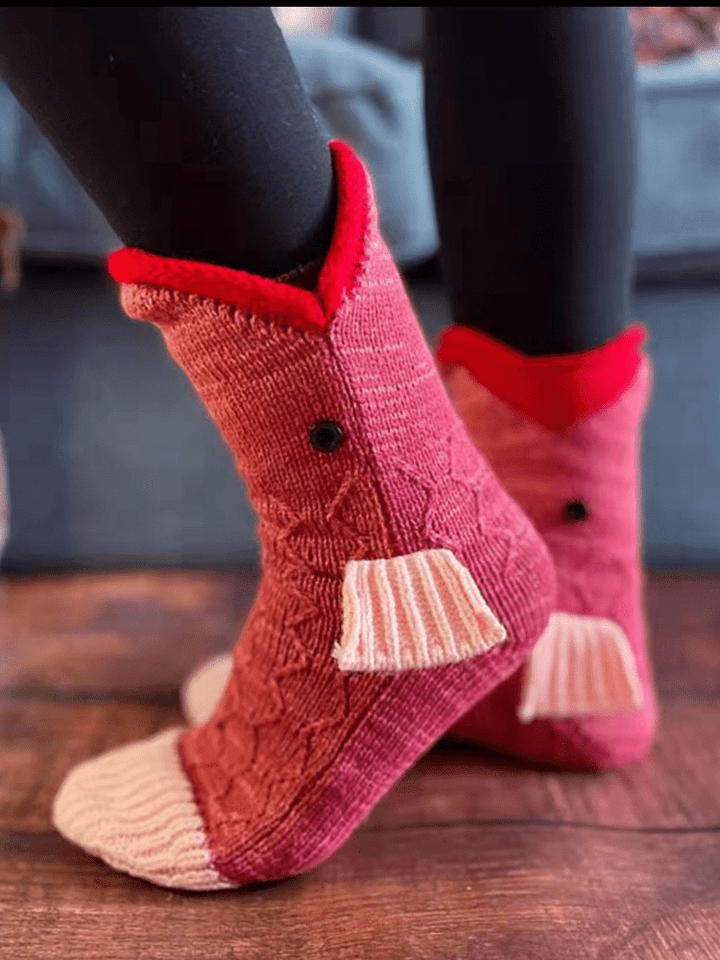 Socks That Eat Your Feet - Knit Animal Socks - Snowears-snowboarding skiing jacket pants accessories