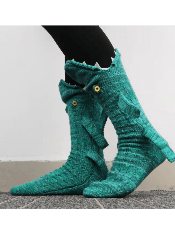 Socks That Eat Your Feet - Knit Animal Socks - Snowears-snowboarding skiing jacket pants accessories