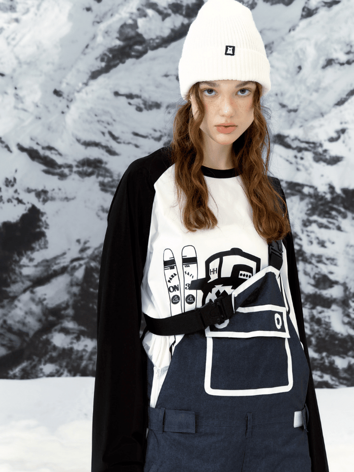 Ellyhan New Style Fleece Bib Pants - Snowears-snowboarding skiing jacket pants accessories