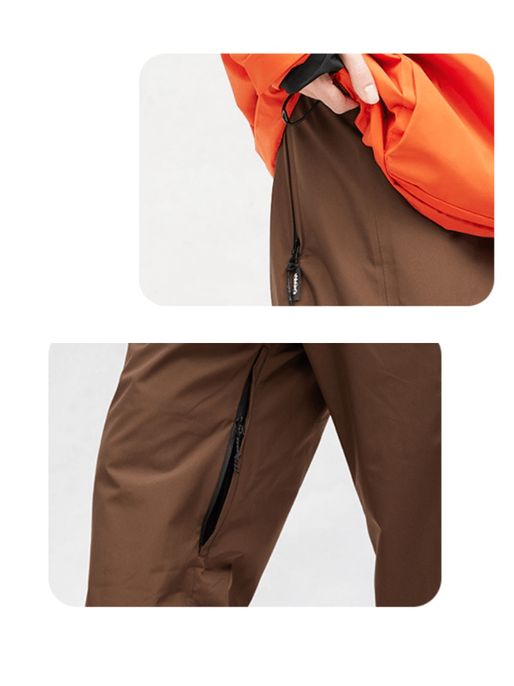 RandomPow Brown Pants - Snowears-snowboarding skiing jacket pants accessories