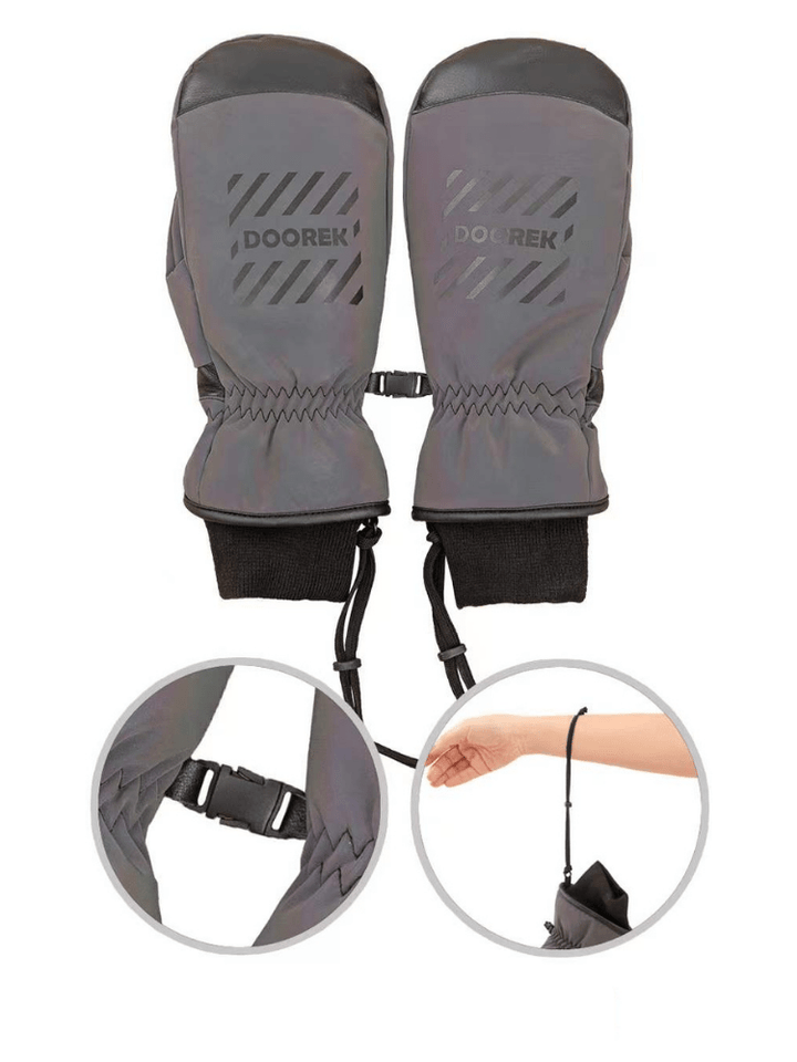 Doorek Reflective Mittens - Snowears-snowboarding skiing jacket pants accessories