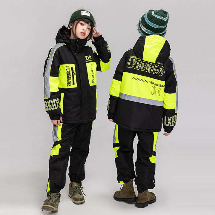ARCTIC QUEEN Kids Reflective Extreme Ski Suit - Snowears-snowboarding skiing jacket pants accessories