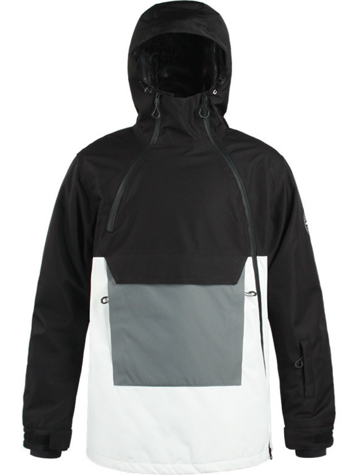 Gsou Snow Oblique Zipper Snow Jacket - Snowears-snowboarding skiing jacket pants accessories