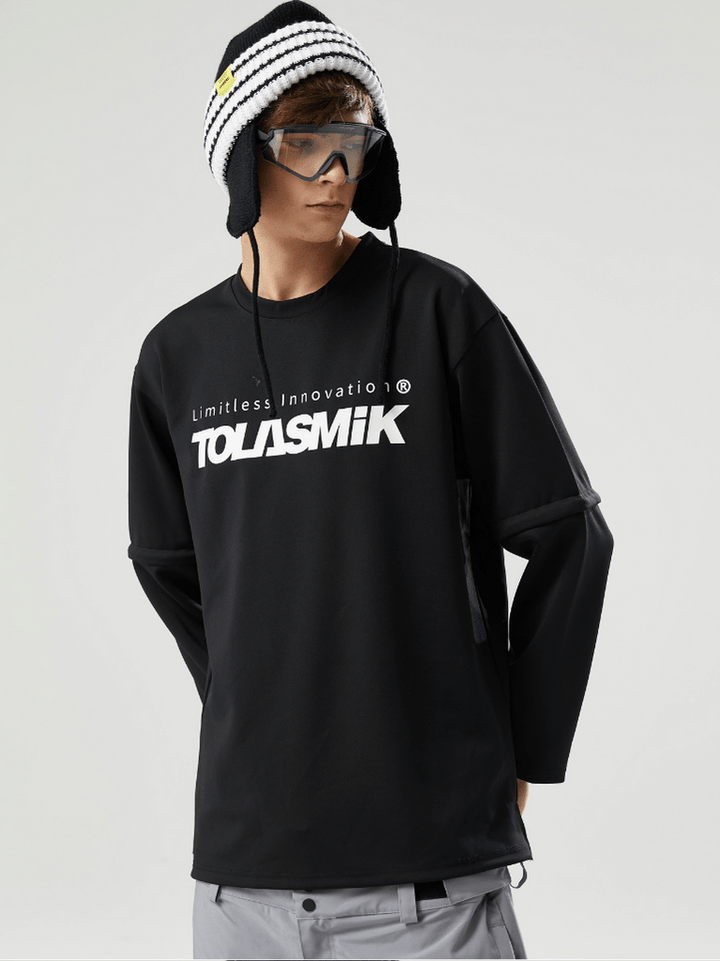 Tolasmik QUICK-DRY Sweatshirt - Black Seris - Snowears-snowboarding skiing jacket pants accessories