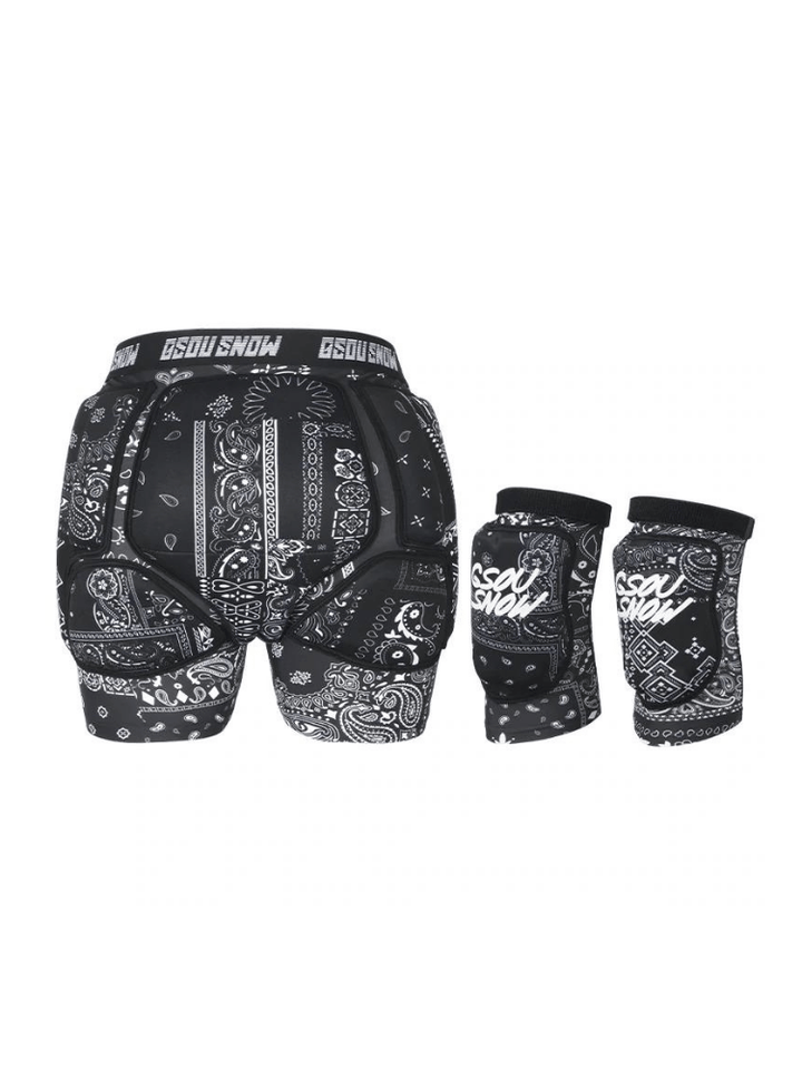 Gsou Snow Unisex Undercover Protective Shorts & Knee Pads Set - Snowears-snowboarding skiing jacket pants accessories