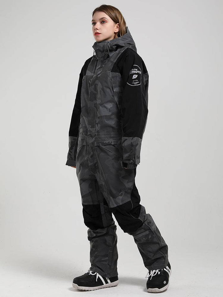 Gsou Snow Premiere Reflective Jumpsuit - Snowears-snowboarding skiing jacket pants accessories