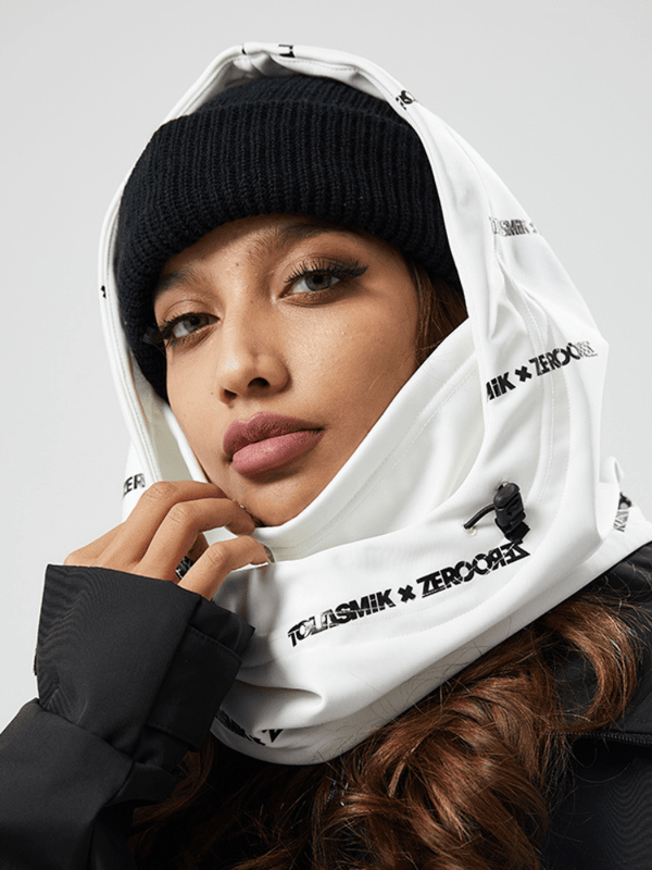 Tolasmik Classic Helmet Hood - Grey & White - Snowears-snowboarding skiing jacket pants accessories